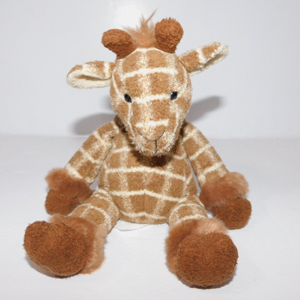 Russ  Luv Pets Brown Tan Giraffe Gumbo  10" Plush Chamois Feel Stuffed Bean Bag